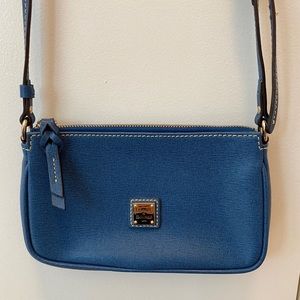 Dooney & Bourke Blue Saffiano Lexi Crossbody Bag
